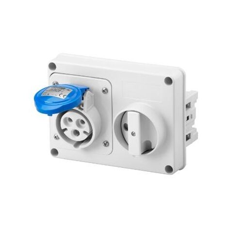 SOC.PR.VE.H.S.F.2P+T 32A 230V 6H SBF GEWISS GW66115