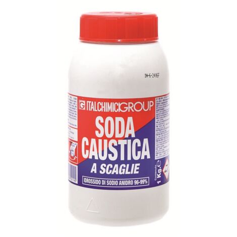 Soda caustica scaglie disgorgante tubature e scarichi 1 kg