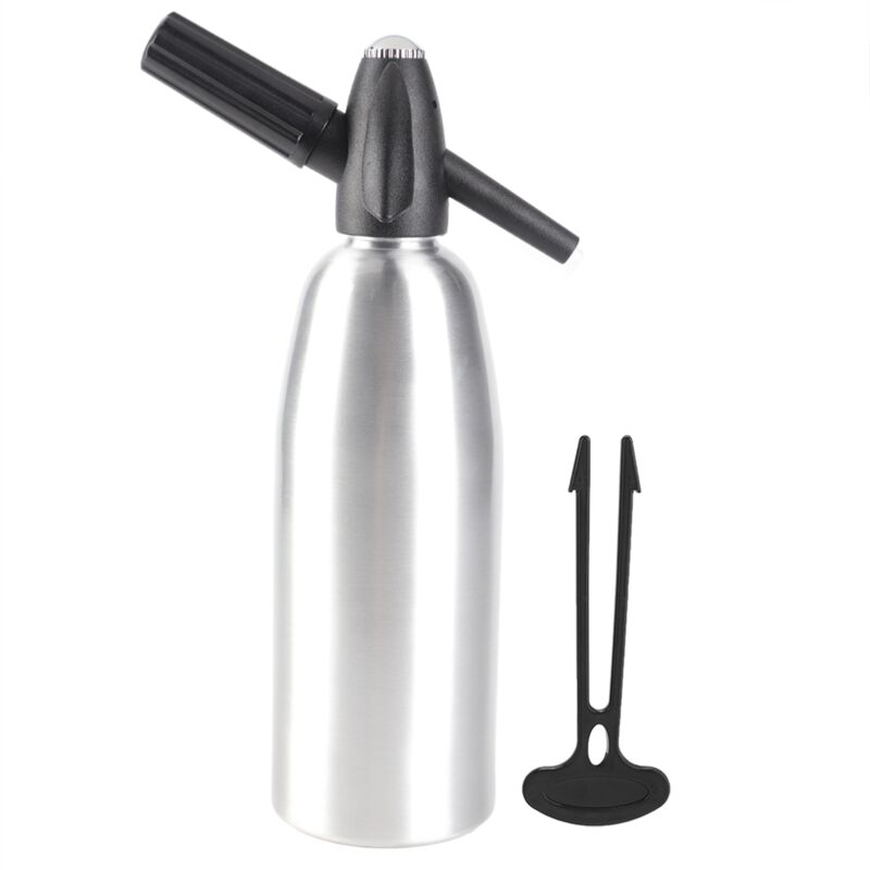 Ugreat - Soda Maker,Siphon pour Soda Aluminium 1L,Soda Siphon Bottle avec Régulateur de Pression, Aluminium Sparkling Water Maker pour jus de fruits