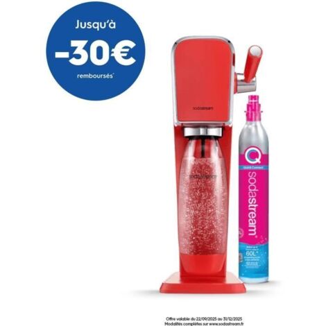 Sodastream ART Mandarine Machine à Soda Rouge 1L