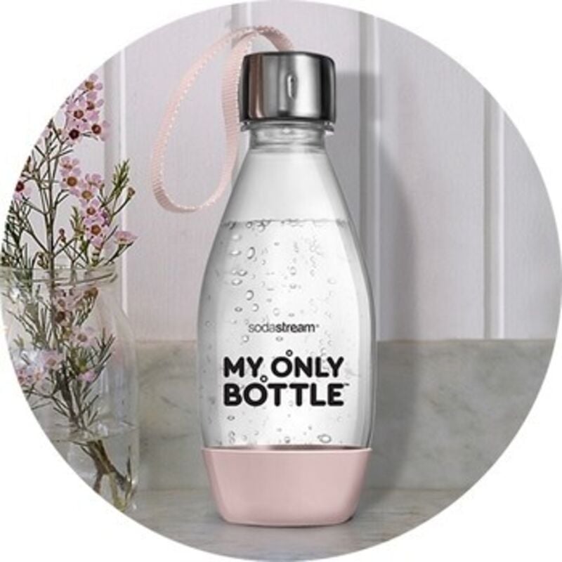 SodaStream My Only Bottle Pink - Bottiglia riutilizzabile da 0,5 l per fontanelle di soda