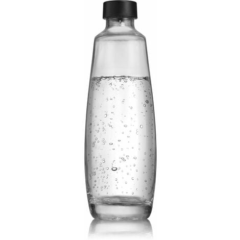 Sodastream Glass Carafe - Bottiglie in vetro, Compatibile con Gasatori  d'acqua Crystal & Penguin, Trasparente/Nero, 0.75L, Confezione da 2 (2 x  0.75L), l'imballaggio può variare : : Casa e cucina