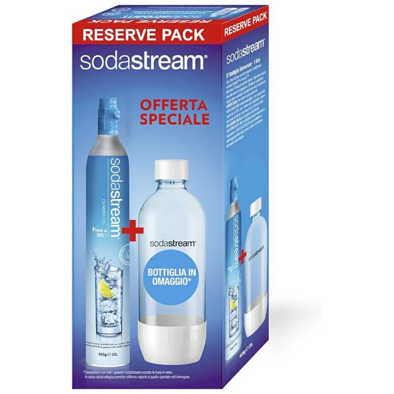 Image of Ricarica Co2 con bottiglia 1 litro in omaggio - Sodastream