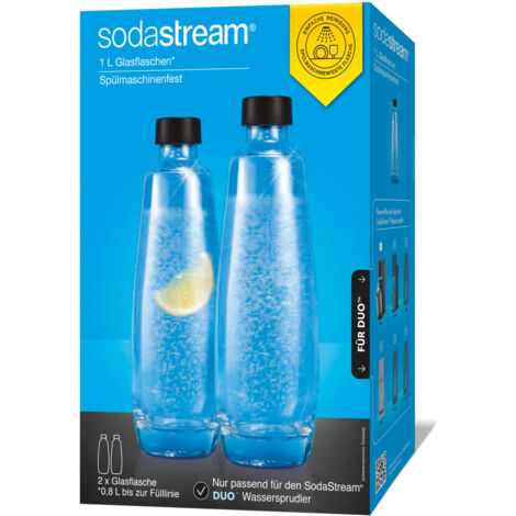 Sodastream Duo Glasflasche Doppelpack 1,0L