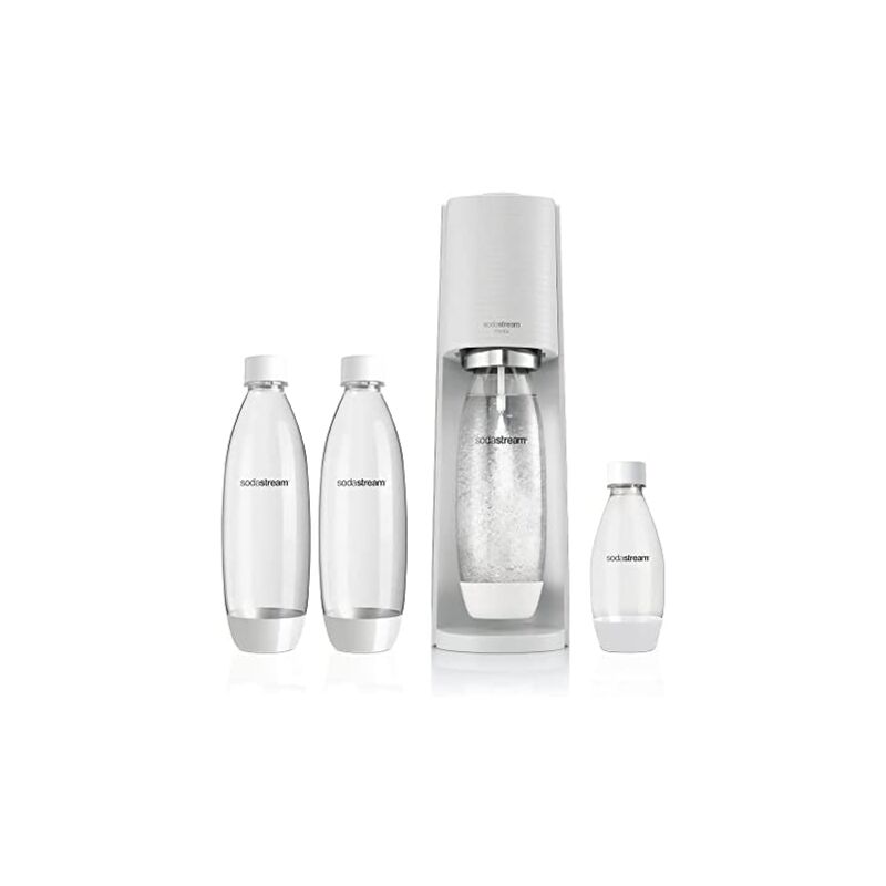 SodaStream Terra Bianco Value Pack Métal, Plastique, Téréphtalate de polyéthylène (PET) White