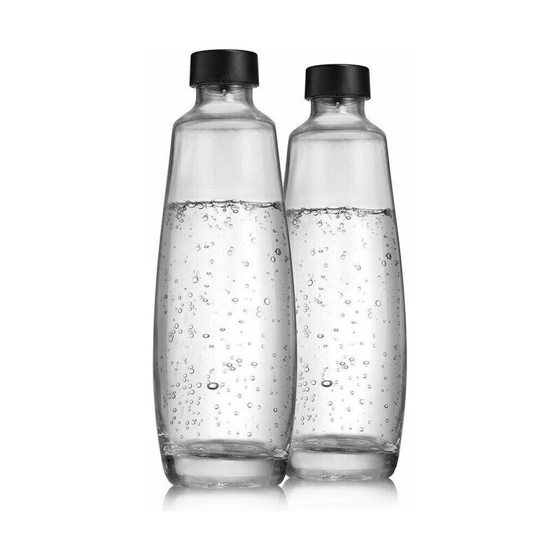 Image of Pack 2 Bottiglie Duo 1 Litro in Vetro Lavabili in Lavastoviglie - Sodastream