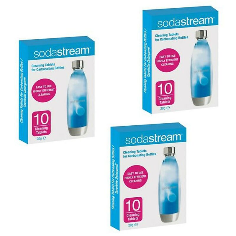 Image of Pastiglie per la Pulizia Bottiglie, 10 Unità (Confezione da 3) - Sodastream