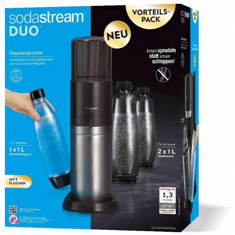 SodaStream Wassersprudler Duo Vorteilspack Titan 1016813490 (1016813490)