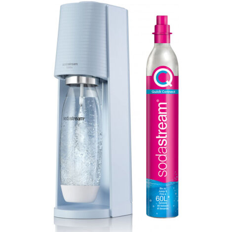 SodaStream Soda Maker Terra lightblue QC with CO2 & 1L PET bottle (1012811315) (1012811315)