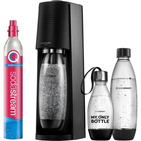 SODASTREAM Wassersprudler Terra Vorteilspack, schwarz