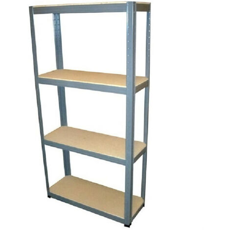 SODIAC Etagere de rangement 4 tablettes - 60 Kg par plateau - 150 x 73 x 27 cm