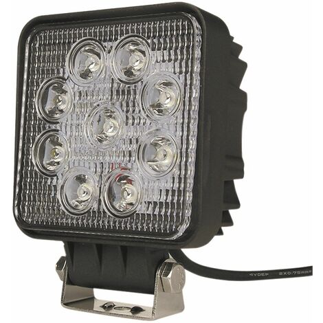 SODISE SODIFLASH - Phare de travail carré LED 10/32V 27W 1800 lumens faisceau large - 17073