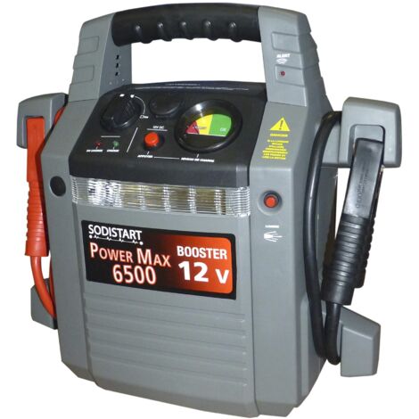 Sodise – Booster 12V 2250A 4025 – Batterie 22Ah avec alarme inversion polarité – Prise allume-cigare 12V – Longueur câble 1m
