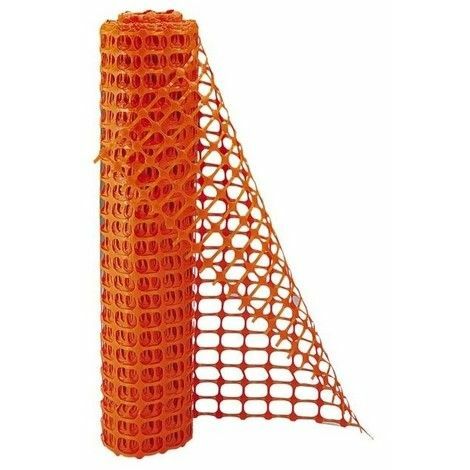 Sodise – Filet de sécurité orange 50m – Polyéthylène résistant – Pour délimitation zones de chantier – Protection contre débris