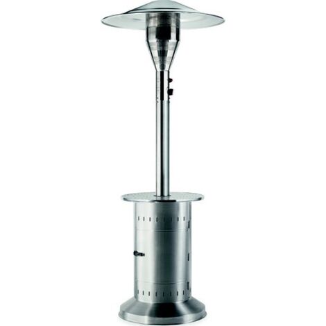 Sodise – Parasol chauffant gaz propane 5/14 kW – Allumage piezo – Réflecteur aluminium Ø 88 cm – Système anti basculement