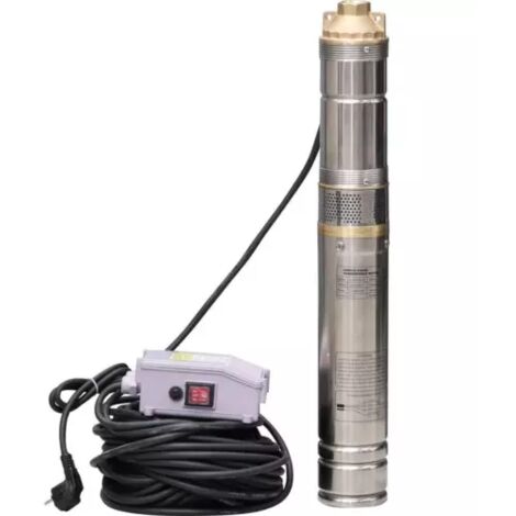 Sodise – Pompe immergée 750W – Débit max 1800 L/H – Hauteur refoulement 130 m – Câble 30 m pour applications de pompage d'eau