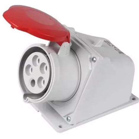 Sodise – Prise socle femelle 5 broches 3P+N+T 400V – Indice de protection IP44 – Ampérage 32A pour installations électriques professionnelles