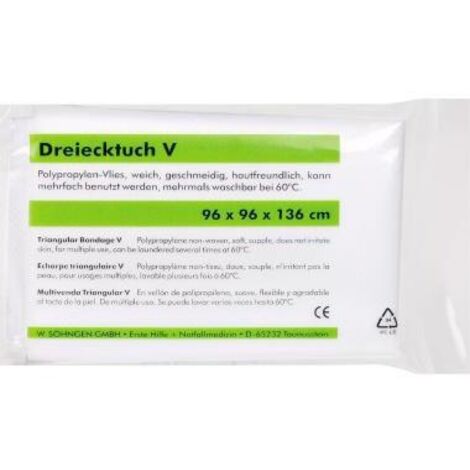 SÖHNGEN Dreiecktuch SÖHNGEN® V 96 x 96 x 136 cm (B x H x T) Polypropylen Vlies weiß