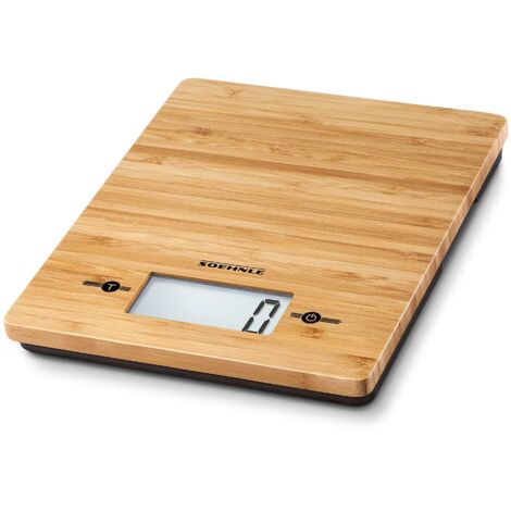 Soehnle Bilancia da Cucina Digitale Con Display LCD  In Bambù Naturale