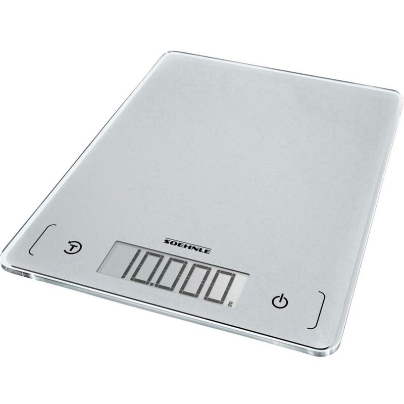Image of Kwd Page Comfort 300 Slim Bilancia da cucina digitale Portata max.=10 kg Grigio-Argento - Soehnle