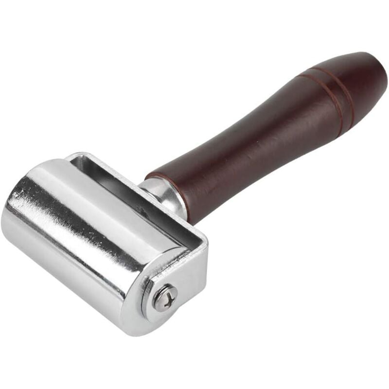 Leder-Presswalze aus Karbonstahl, 60 mm, geklebte Arbeitskantenwalze für Lederpresswerkzeug, Lederhandwerk für Leder - rwdiy ›Farben, Werkzeuge &