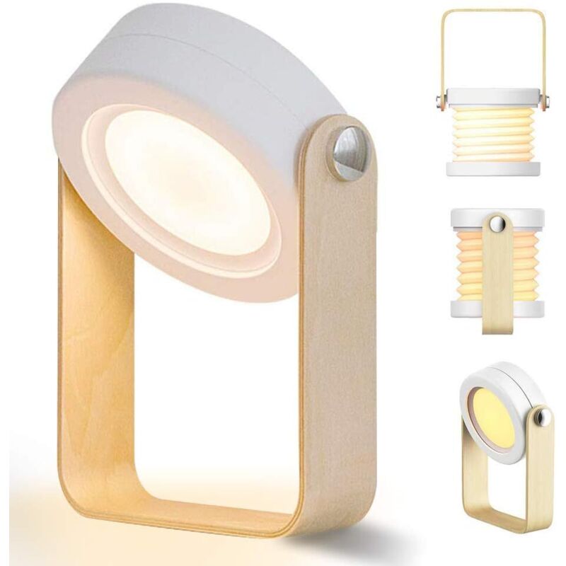 Lampada da comodino dimmerabile touch, luce notturna a led, lanterna vintage, 3 livelli di luminosità - RWLighting & Lighting / Illuminazione per