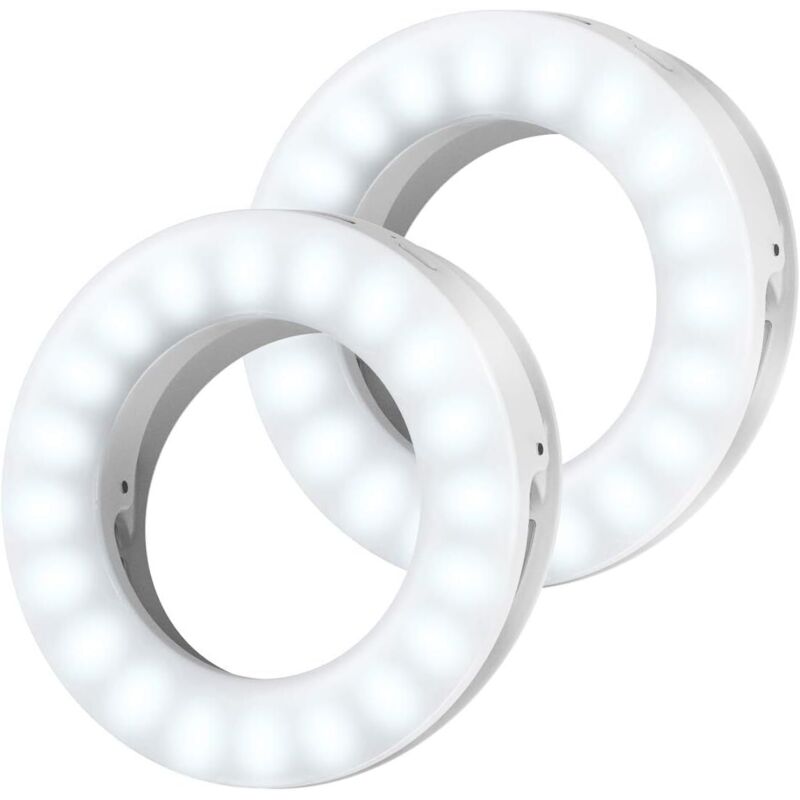 Luce ad anello per selfie, luce ad anello per cellulare, luce ad anello per selfie, luce ad anello ricaricabile tramite usb con 3 livelli di