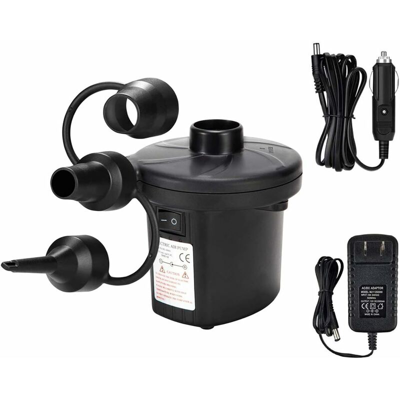 Pompa Aria Elettrica Portatile - 4000 MAh, Gonfiaggio/Sgonfiaggio Rapido, Con 3 Ugelli Per Gonfiabili