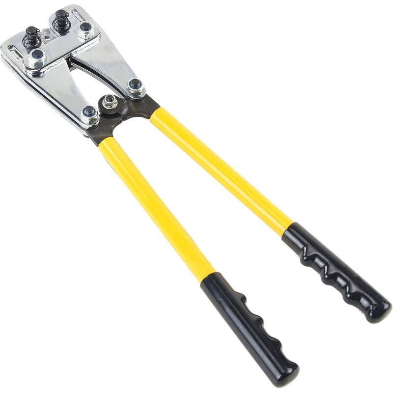 Potente strumento di crimpatura per terminali di cavi da 6-50 mm2, pinza multifunzione con impugnatura antiscivolo per elettricisti fai da te - rw