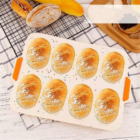 Stampo in silicone per baguette pane e panini pane pane pane francese colore: grigio per pane 
