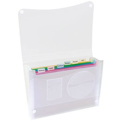 Soennecken Borsa porta documenti a soffietto 370682400 DIN A4 Numero scomparti:7 Translucido 1 pz.