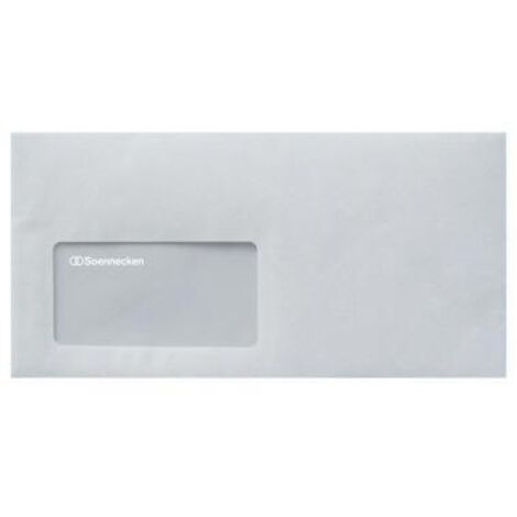 Soennecken Briefhülle 1307 DIN lang mF hk weiß 25 St./Pack.