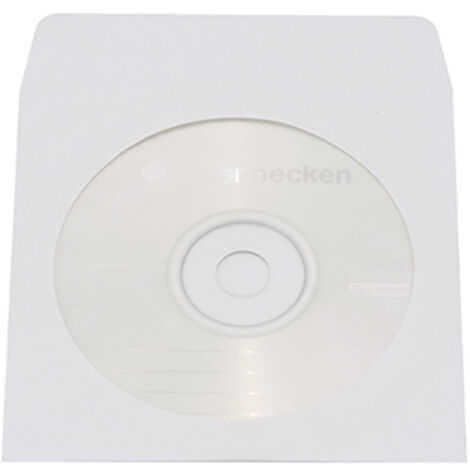 SOENNECKEN CD/DVD Hülle Soennecken 12,4 x 12,4 cm (B x H) Papier weiß 100 St./Pack.