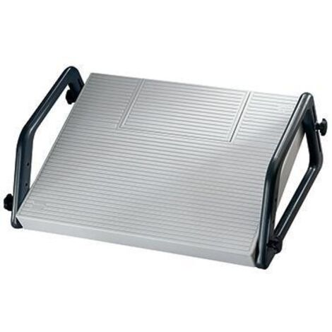 SOENNECKEN Fußstütze Soennecken Relax 45 x 35 cm (B x T) nicht beheizbar Polystyrollichtgrau/schwarz