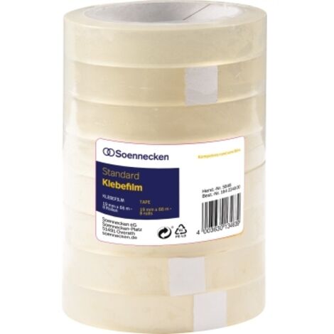Soennecken Klebefilm 5848 19mmx66m transparent 8 St./Pack.