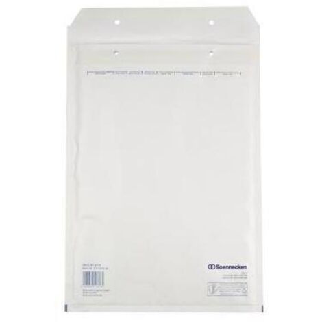 SOENNECKEN Luftpolstertasche Soennecken G/4 mit Haftklebung Kraftpapier weiß 5 St./Pack.