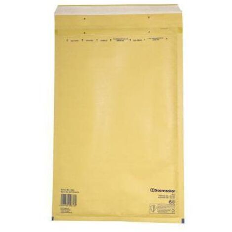 SOENNECKEN Luftpolstertasche Soennecken J/6 mit Haftklebung Kraftpapier natronbraun 50 St./Pack.