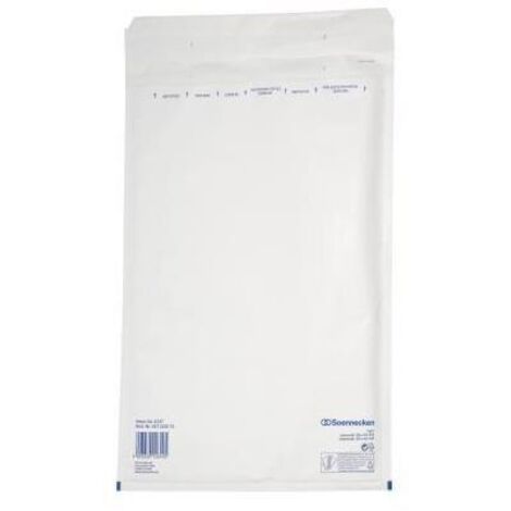 SOENNECKEN Luftpolstertasche Soennecken J/6 mit Haftklebung Kraftpapier weiß 50 St./Pack.