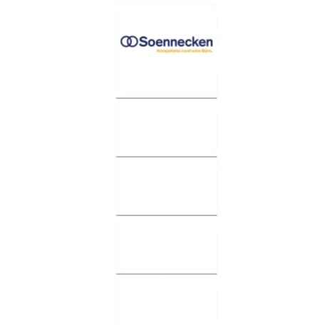Soennecken Ordnerrückenetikett Format des Schildes: breit/kurz Maße: 62 x 192 mm (B x H)
