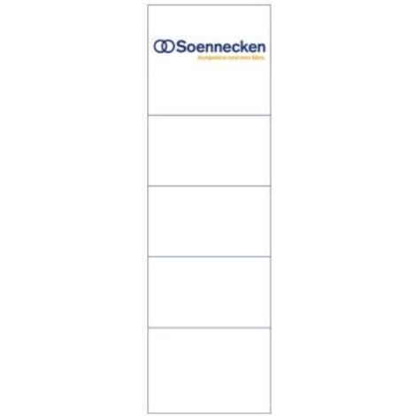 Soennecken Rückenschild Format des Schildes: breit/kurz Maße: 57 x 190 mm (B x H)