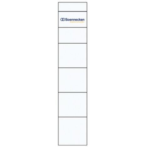 Soennecken Rückenschild Format des Schildes: schmal/kurz Maße: 30 x 190 mm (B x H)