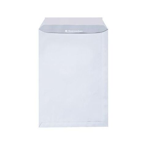 SOENNECKEN Versandtasche Soennecken DIN B4 250 x 353 mm (B x H) ohne Fenster 120g/m² mit HaftklebungPapier weiß 25 St./Pack.