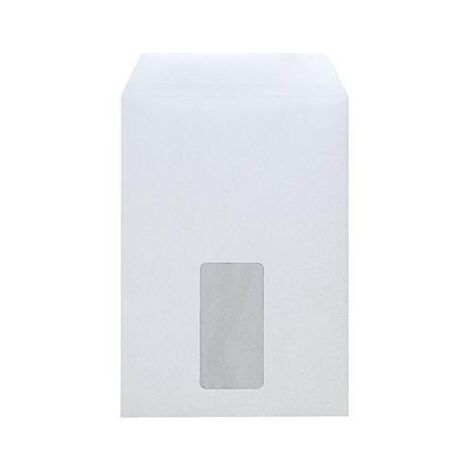 SOENNECKEN Versandtasche Soennecken DIN C5 162 x 229 mm (B x H) mit Fenster 90g/m² mit SelbstklebungPapier weiß 500 St./Pack.