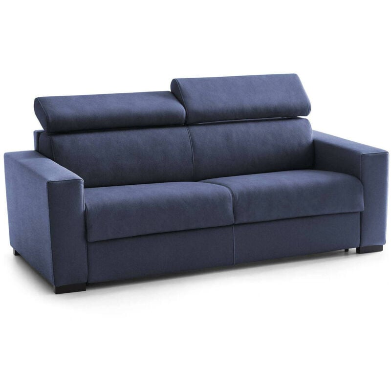 

Talamo Italia Sofá Barbara 2 Plazas Grande, Sofá de Salón, Made in Italy, en tejido acolchado, con reposacabezas ajustables y reposabrazos estándar,