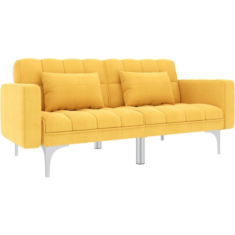 

Sofá cama de tela amarillo - Amarillo