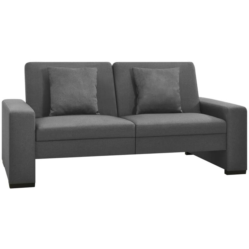 

Sofá cama de tela gris - Gris