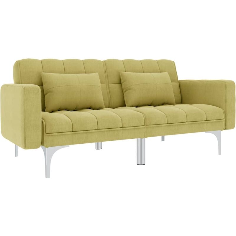 

Sofá cama de tela verde - Verde
