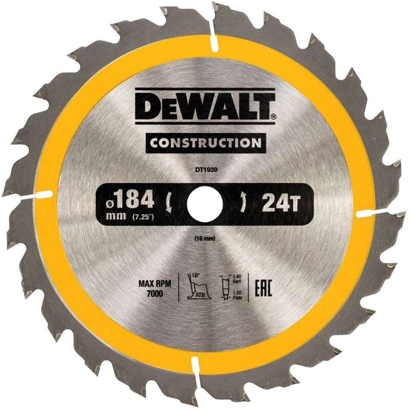 DeWalt DT1939 QZ Lame de scie portative 24WZ 18416mm - vue 2