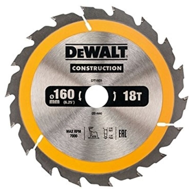 DeWALT Lame de scie circulaire 16020 mm DT1931 QZ