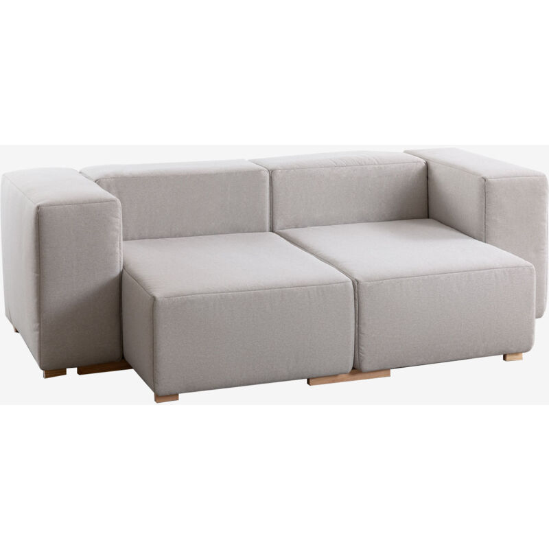 

Sofá Modular de 2 Piezas con 2 Reposabrazos Robert Beige Crema - Sklum